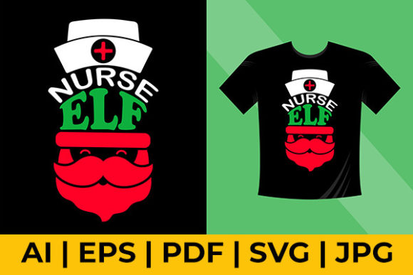 Christmas Nurse Tshirt Template: Graphics & Freebies