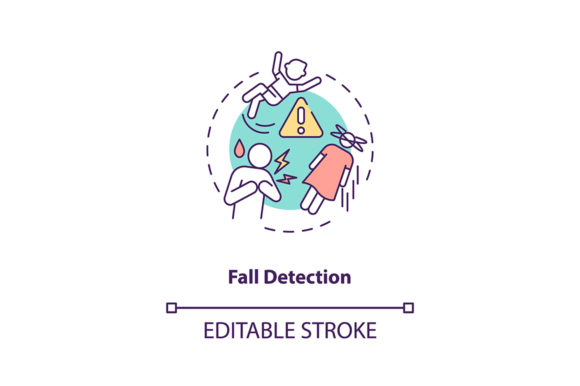 Fall Detection Concept Icon: Graphics & Icons Review