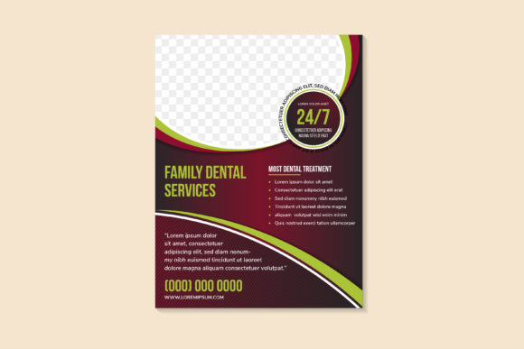 Family Dental Flyer: Print Templates & Graphics