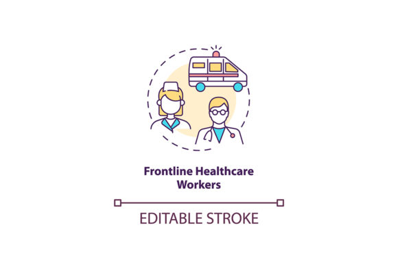 Frontline Healthcare Workers Icon Graphics & Icons Review