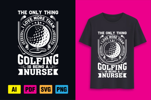 Golfing T-Shirt Design Graphics & Designs