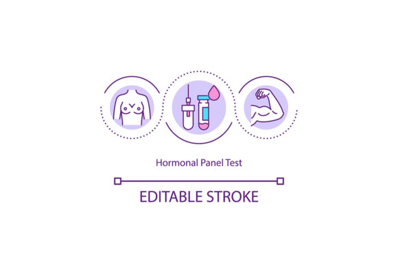 Hormonal Panel Test Icon: Graphics & Icons Review