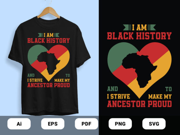 I Am Black History Graphics & Print Templates