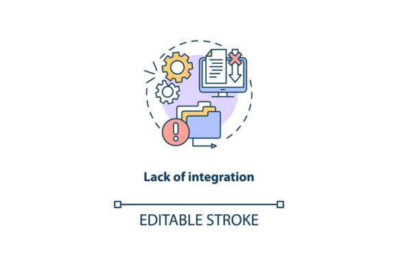 Lack of Integration Icon Graphics Review