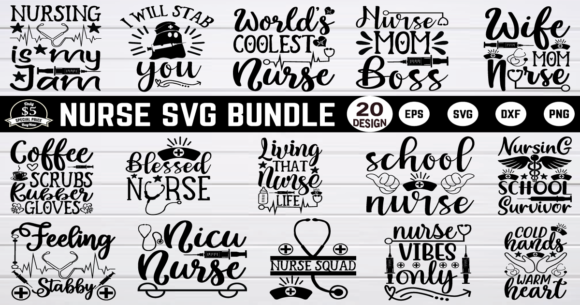 Nurse SVG Bundle Vol 3: Designer Review