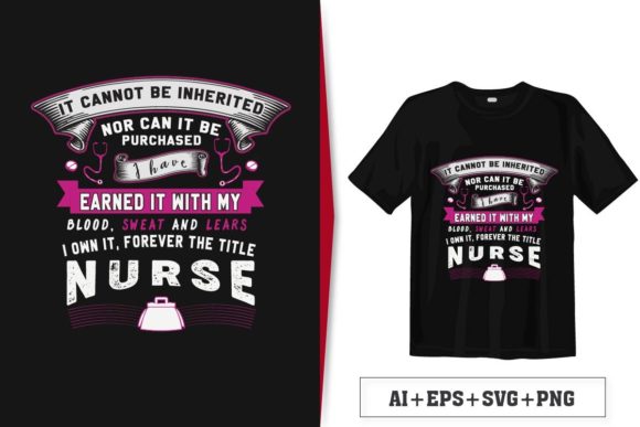 Nurse T-Shirt Design Vector: Graphics & Templates