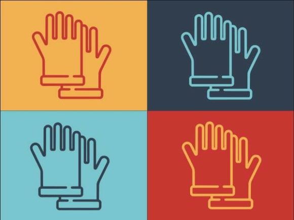 Rubber Medical Gloves: Modern Logos & Graphics
