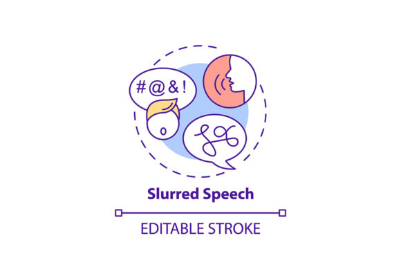 Slurred Speech Concept Icon: Graphics & Icons Review
